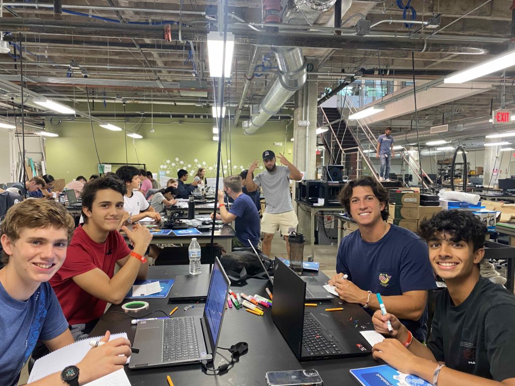 Rice engineering camp students working